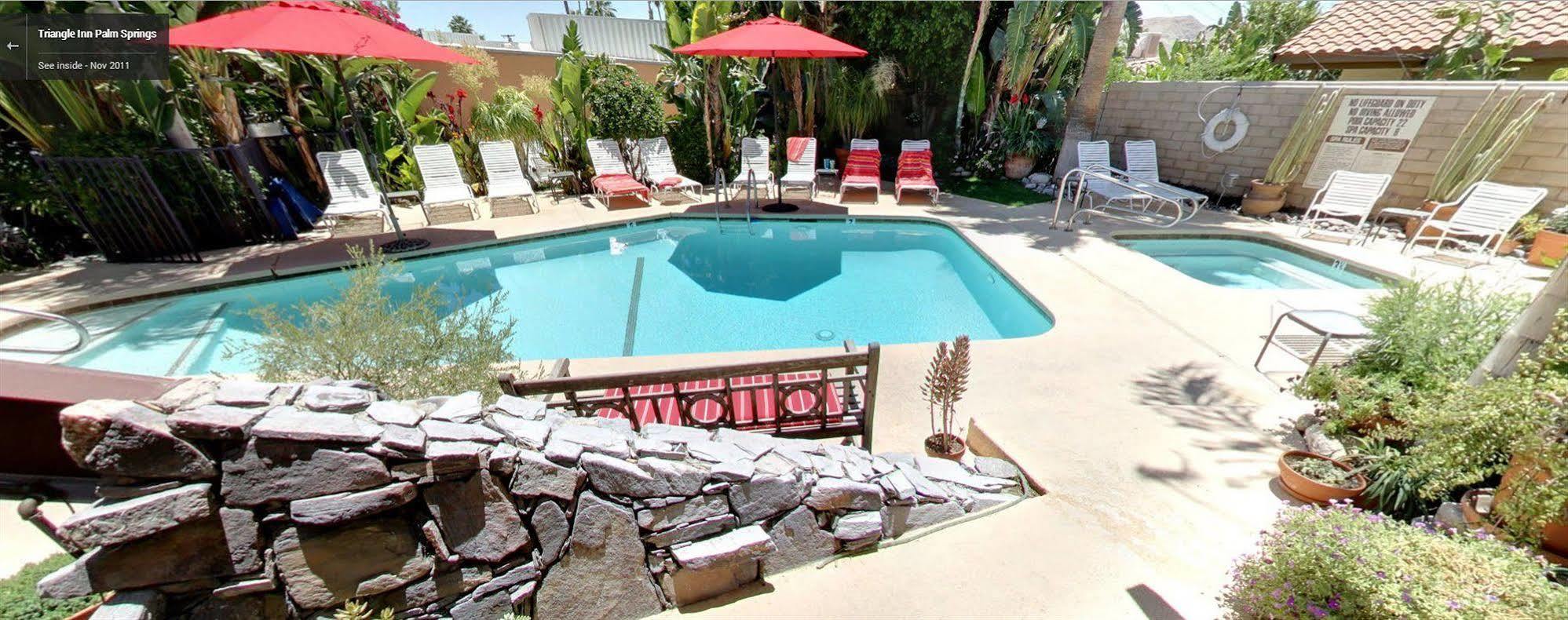 Triangle Inn Clothing Optional Resort For Men Palm Springs Eksteriør billede
